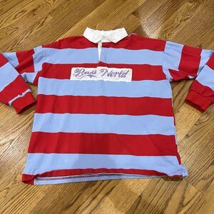 Badu World Long Sleeve Rugby Shirt Erykah Badu Size XL